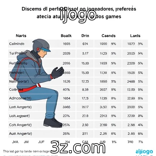 Perfis de jogadores e suas preferências atuais